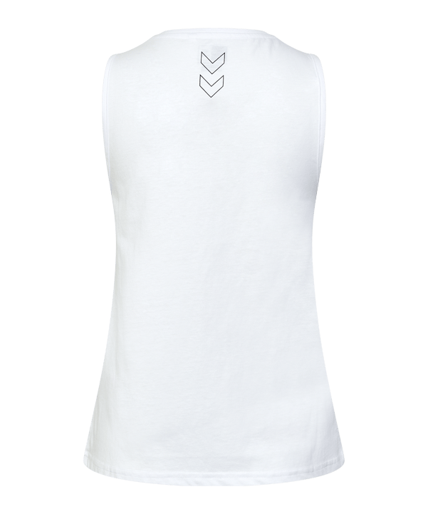 Hummel Te Confident Cotton Tanktop Damen Weiss F9001 - weiss