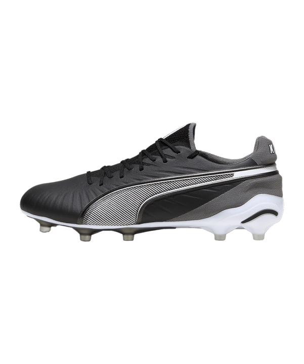 Chaussures de football PUMA KING Ultimate FG/AG Eclipse noir blanc F01 - noir