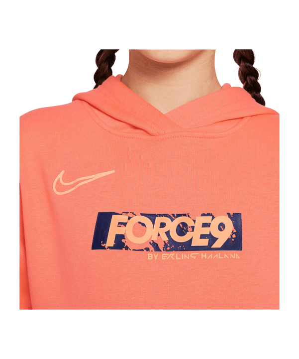 Nike Club Fleece Erling Haaland Hoody Kids Rot F643 - rot