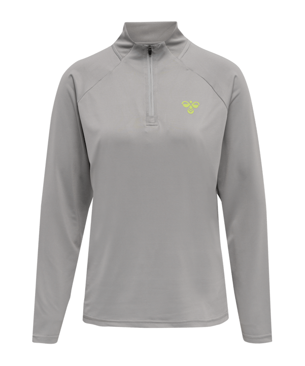 Hummel hmlGG12 HalfZip Sweatshirt Damen F1100 - grau
