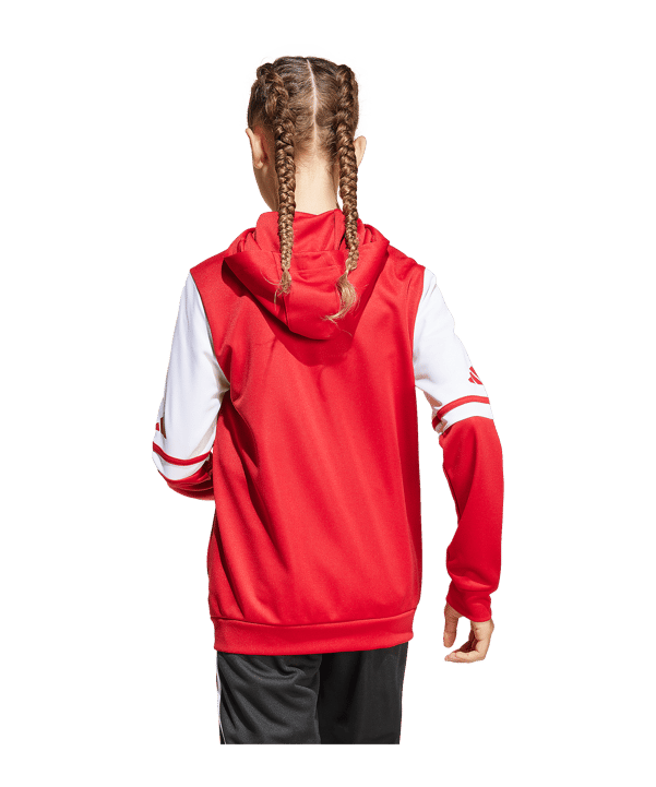 adidas Squadra 25 Kapuzenjacke Kids Rot - rot