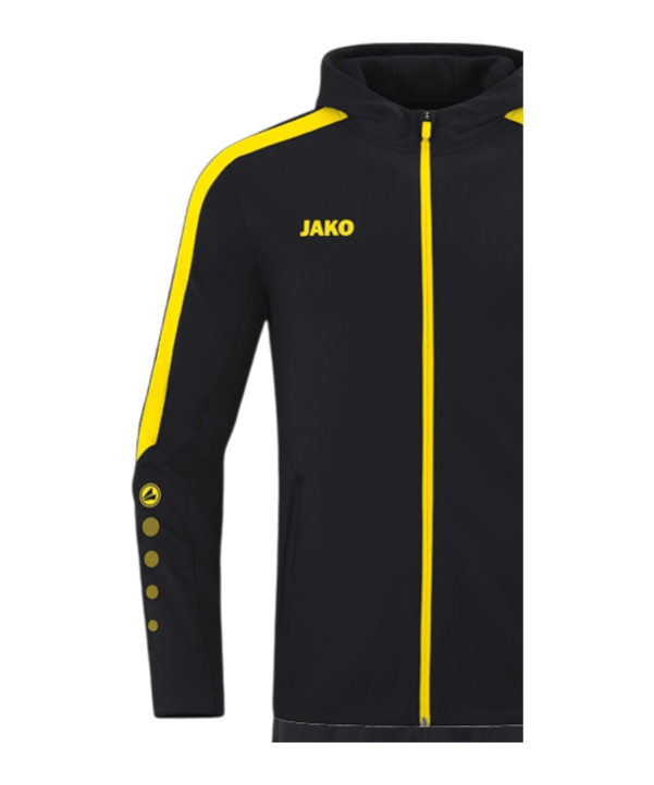 JAKO Power mit Kapuze Trainingsanzug Kids Schwarz F803 - schwarz