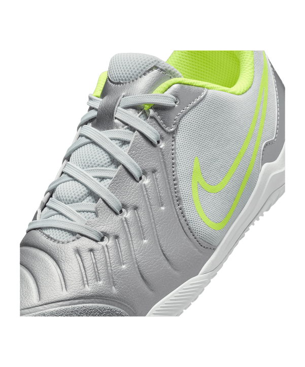 Nike Jr Tiempo Legend X Academy IN Mad Voltage Kids Silber Schwarz F001 - silber