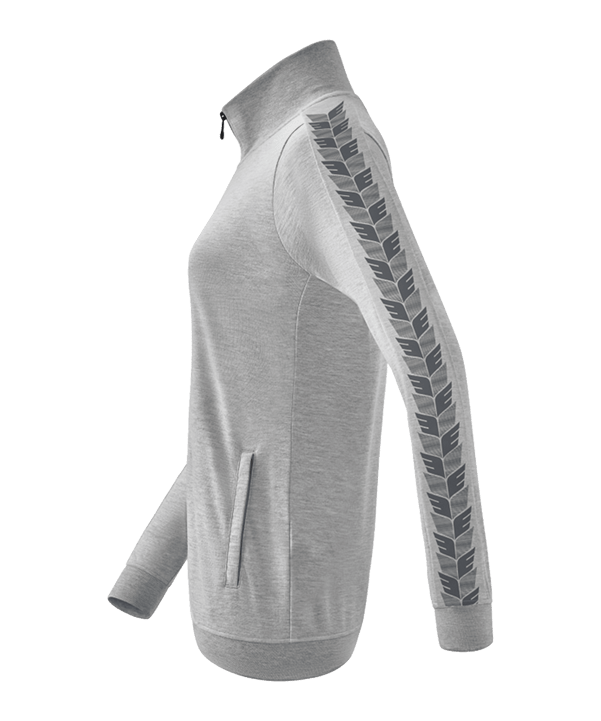 Erima Essential Team Tracktop Jacke Damen Hellgrau - grau
