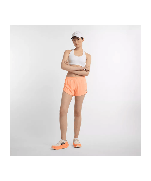 New Balance RC Ultra Light Split 3 In Laufshort Damen Orange - orange