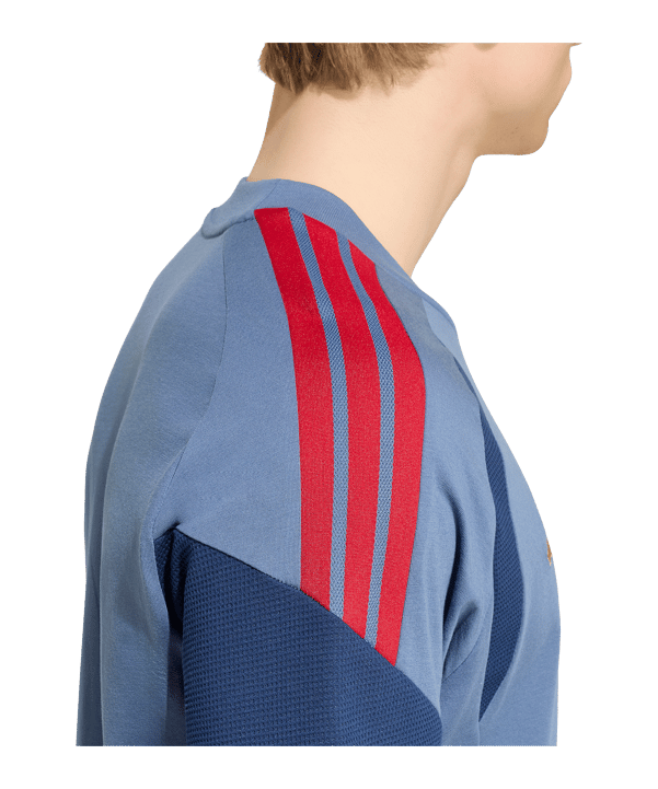 adidas FC Bayern München Sweat T-Shirt Blau - blau