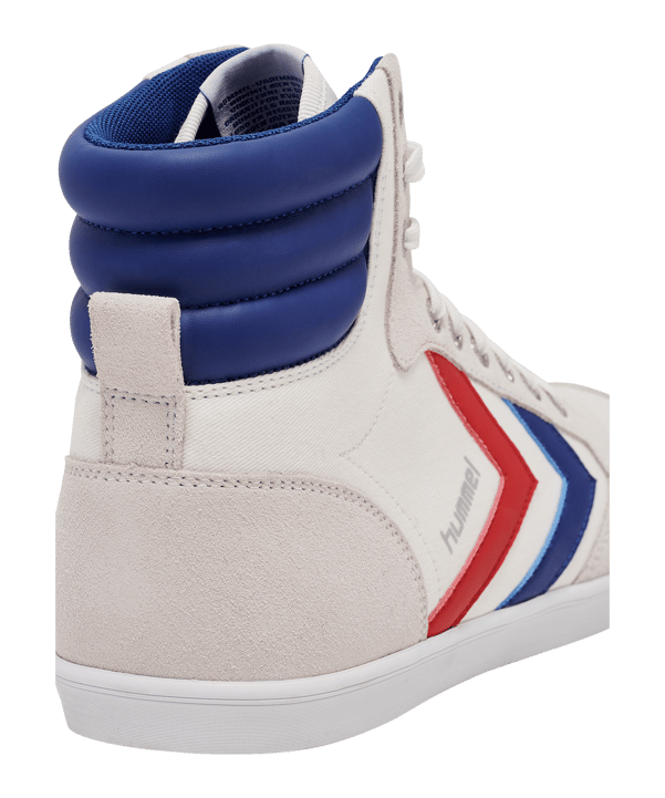Hummel Slimmer Stadil High Weiss Blau Rot F9228 - weiss