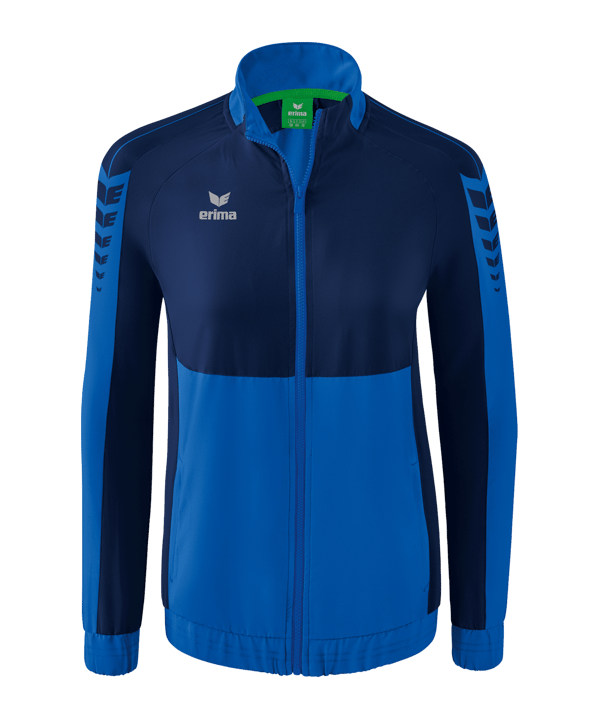Erima Six Wings Präsentationsjacke Damen Blau - blau