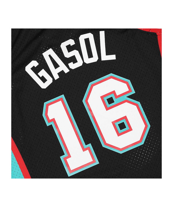 Mitchell and Ness NBA Memphis Grizzlies 2001-2002 Pau Gasol Swingman Trikot Schwarz - schwarz