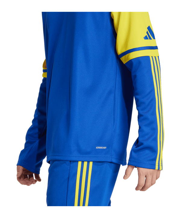 adidas Squadra 25 HalfZip Sweatshirt Blau Gelb - blau
