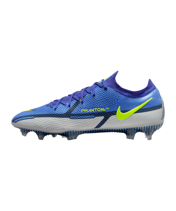 Nike Phantom GT2 Recharge Elite FG Blau Gelb Grau F570 - blau