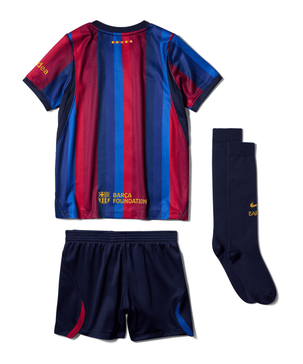 Nike FC Barcelona 3 Piece Kit Divisa da gara Home 2026 Bambini Rosso C683 - rosso