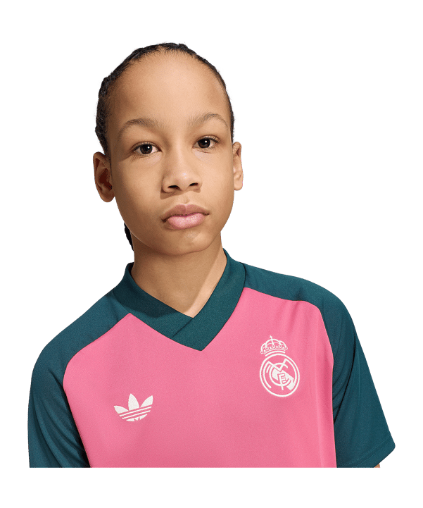 adidas Real Madrid Pre-Match Maillot 2026/2027 Enfants Rose - rose