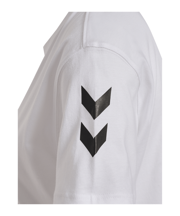 Hummel Go 2.0 Chevron T-Shirt Damen Weiß F9001 - weiss