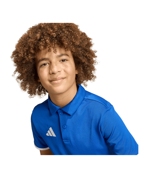 adidas Entrada 26 Polo Kids Blau - blau