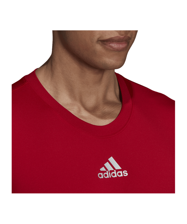 adidas TechFit Warm Longsleeve Rot