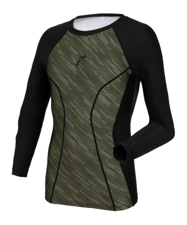 Reusch Padded Eco Sweatshirt Schwarz Grün F7050 - schwarz