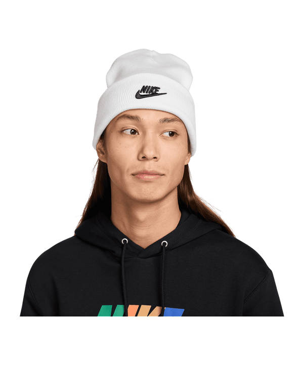 Nike Peak Beanie Weiss F100 - weiss