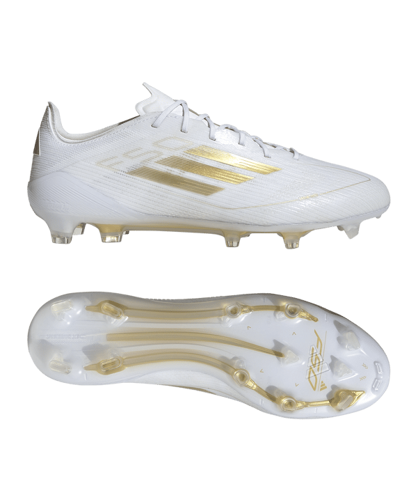 adidas F50 Elite FG Day Spark Weiss Gold - weiss
