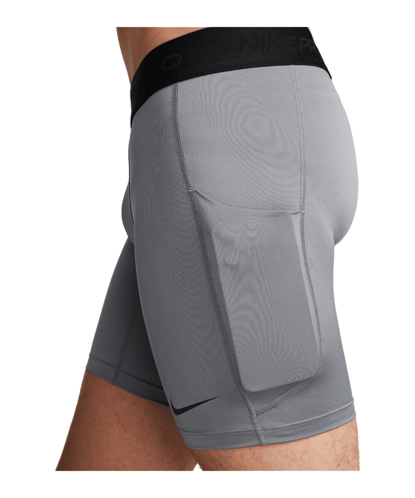 Nike Pro Training Short Grau Schwarz F084 - grau