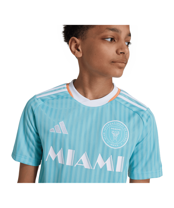 adidas Inter Miami Trikot 3rd 2024 Kids Messi Türkis - tuerkis