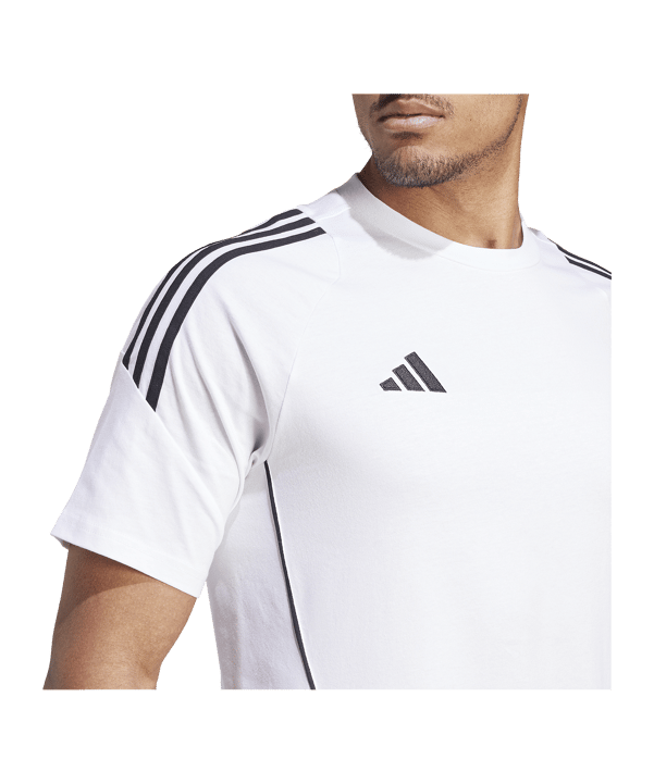 adidas Tiro 24 T-Shirt Weiss Schwarz - weiss