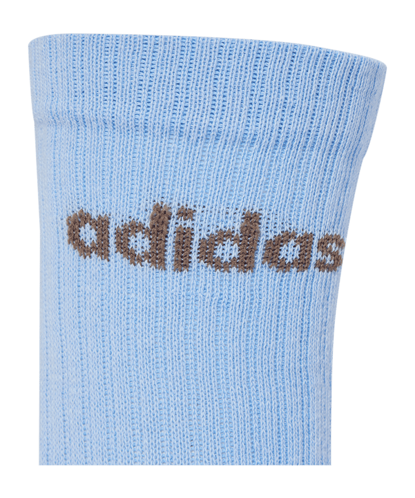 adidas Cushioned Linear Crew 3P Socken Blau