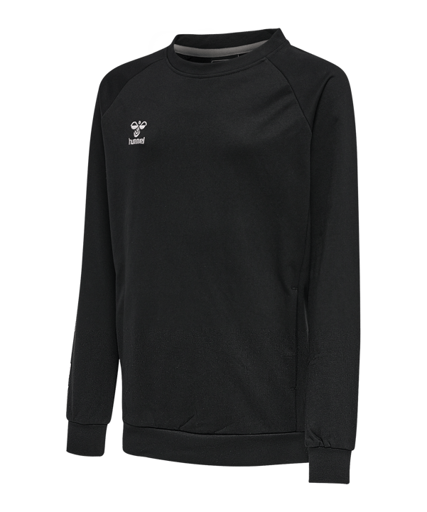 Hummel Move Grid Cotton Sweatshirt Kids Schwarz F2001 - schwarz