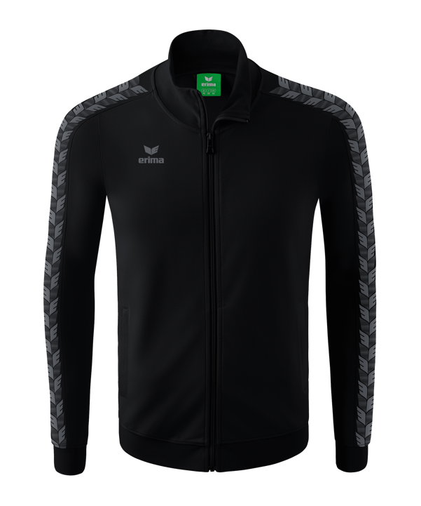 Erima Essential Team Tracktop Jacke Kids Schwarz - schwarz