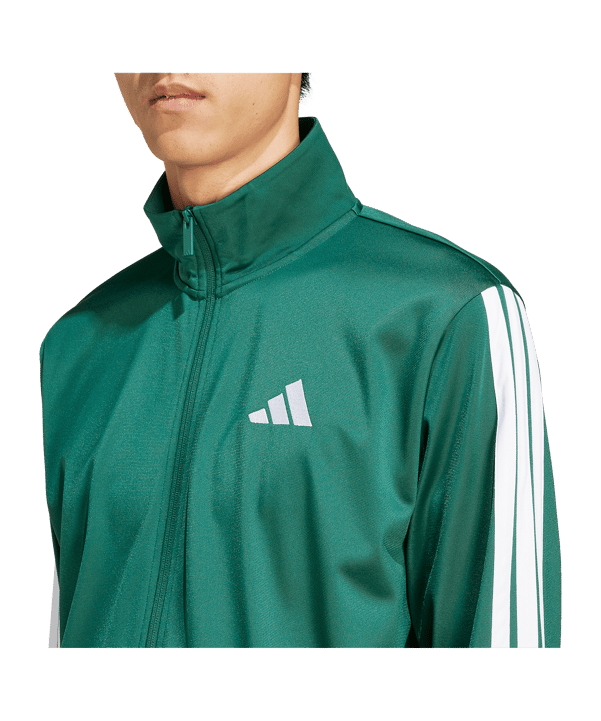 adidas Essentials 3S Trainingsjacke Grün - gruen