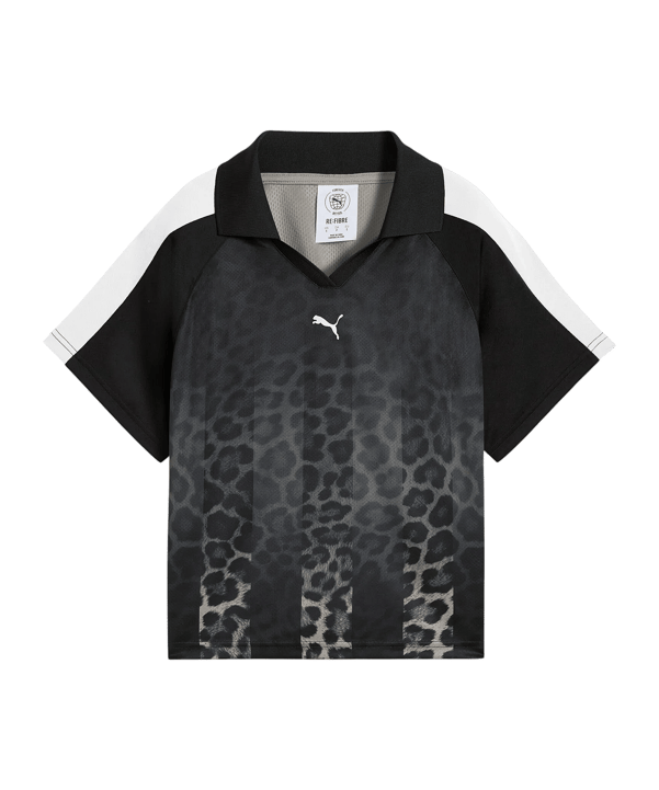 PUMA T7 Leo Luxe Relaxed Trikot Damen Schwarz F01 - schwarz