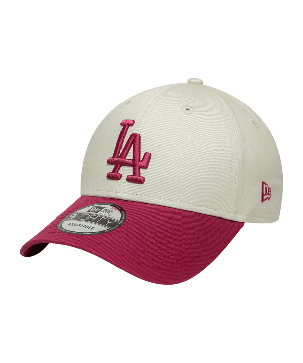 New Era MLB Los Angeles Dodgers Side Script 9Forty Cap Beige - beige