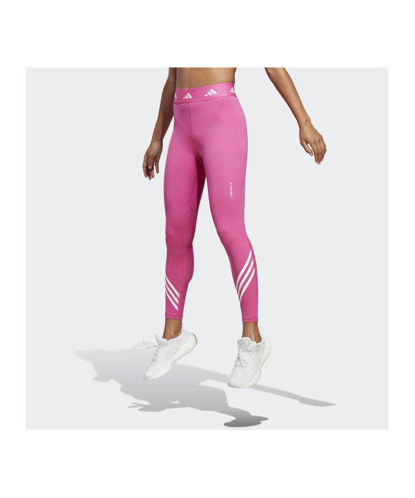 adidas Techfit 3-Stripes Leggings Pink - pink