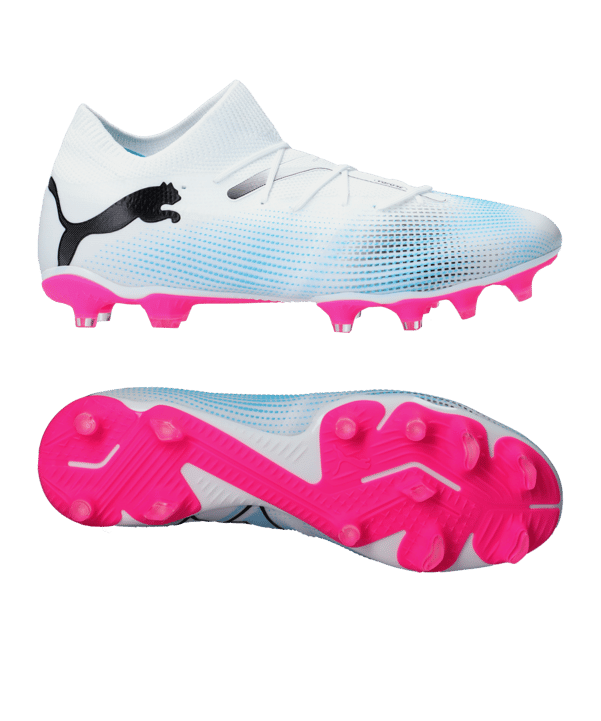 PUMA FUTURE 7 Match FG/AG Phenomenal Damen Weiss Schwarz Pink F01 - weiss