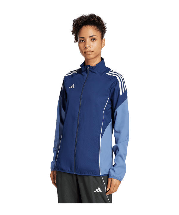 adidas Tiro 25 Competition Präsentationsjacke Damen Blau - blau