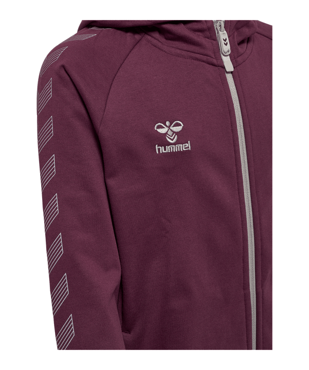 Hummel Move Grid Cotton Kapuzenjacke Kids Rot F3506 - rot