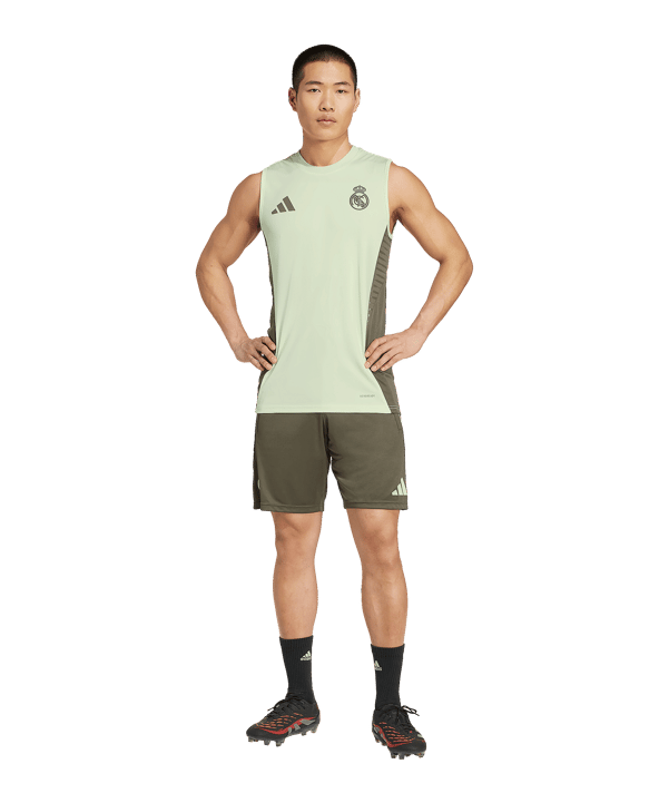 adidas Real Madrid Sleeveless Trainingsshirt Grün - gruen
