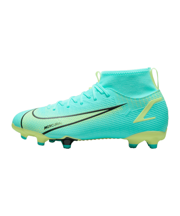 Nike Jr Mercurial Superfly VIII Impulse Academy FG/MG Kids Türkis F403 - tuerkis