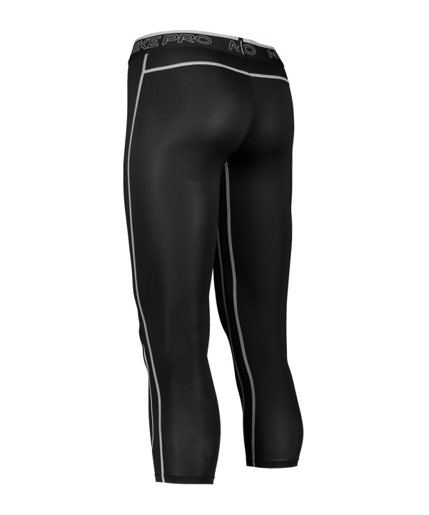 Nike Pro Dri-FIT 3/4 Tight Schwarz Weiss F011
