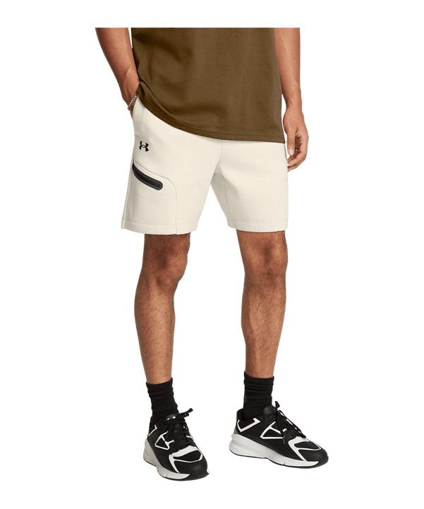 Under Armour Unstoppable Fleece Short Weiß F110 - weiss