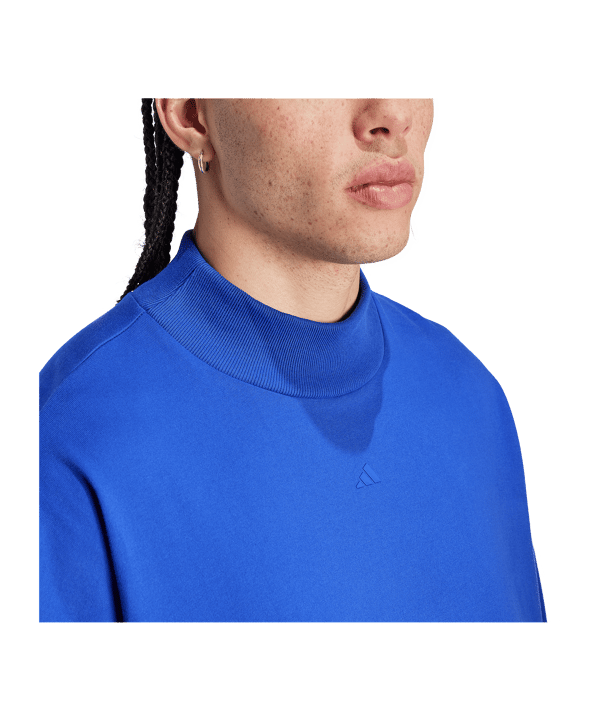 adidas Basketball Trikot langarm Blau - blau