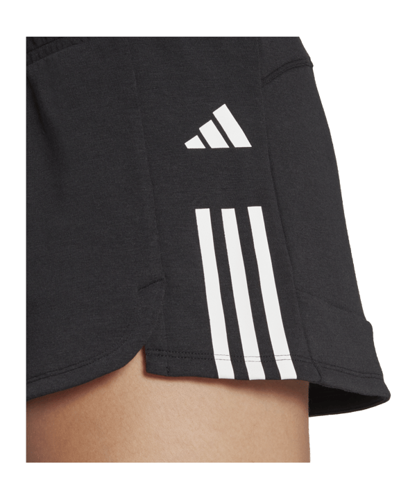 adidas 3-Stripes Pacer Short Damen Schwarz Weiss - schwarz