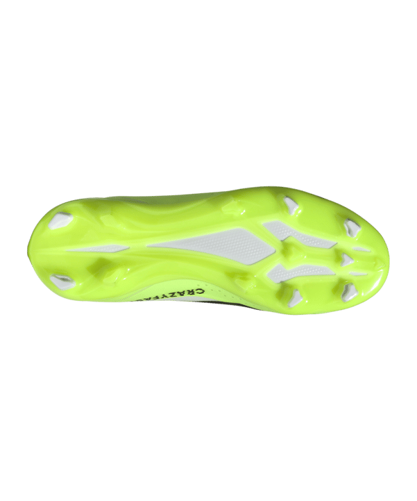 adidas X Crazyfast.3 FG Crazyrush Kids Weiss Schwarz Gelb - weiss