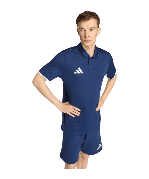 adidas Entrada 26 Polo Dunkelblau - weiss