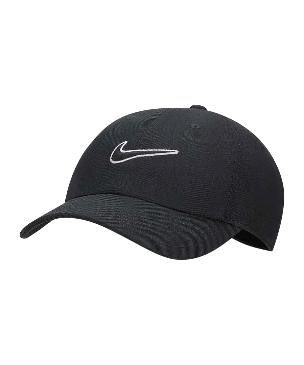 Nike Club Unstructured Swoosh Cap Schwarz F010 - schwarz