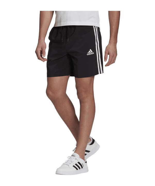 adidas Essentials Chelsea Short Schwarz Weiss - schwarz