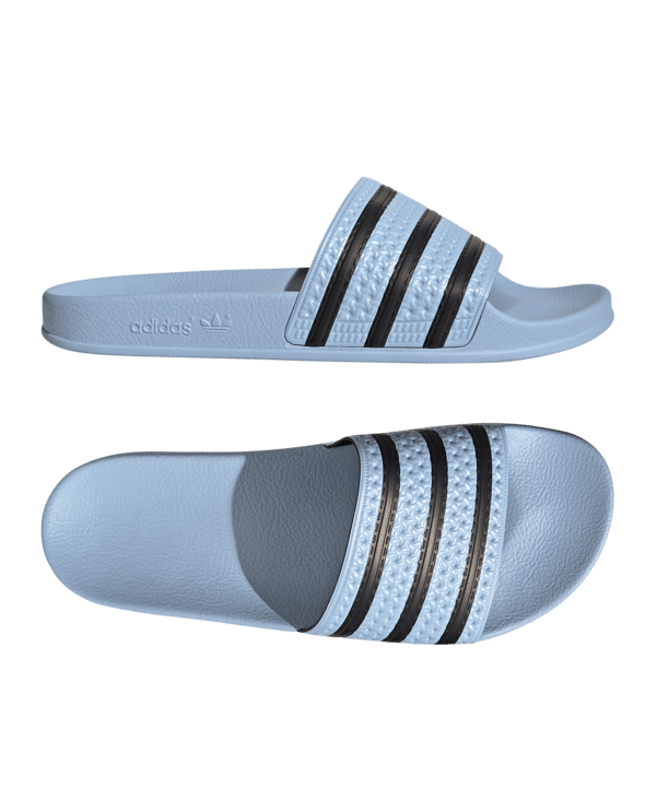 adidas Originals Adilette Blau Schwarz - blau