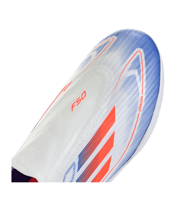 adidas F50 League LL TF Advancement Kids Weiss Rot - weiss