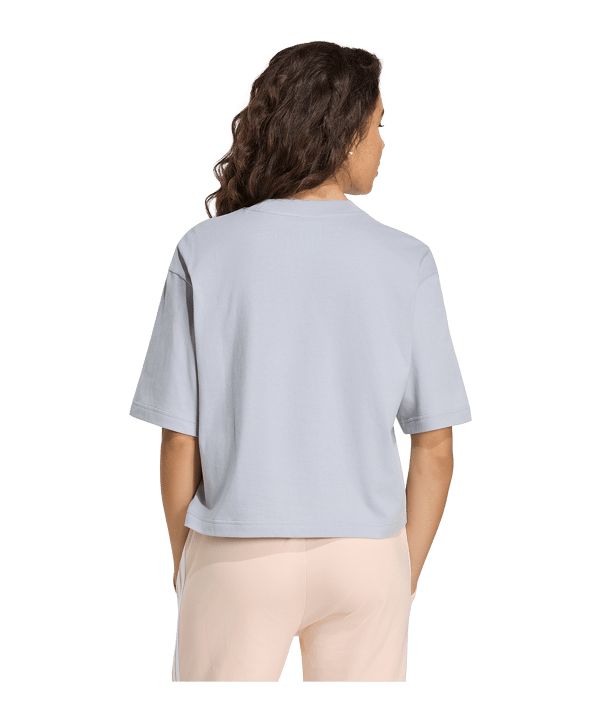 adidas Essentials Boyfriend T-Shirt Damen Grau - grau