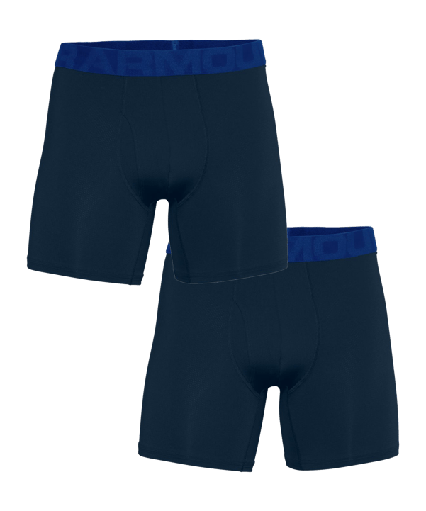 Under Armour Tech 6in Boxershort 2er Pack F400 - blau